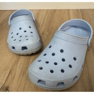 Crocs Light Blue Clog Slip On Shoe Kids J 3